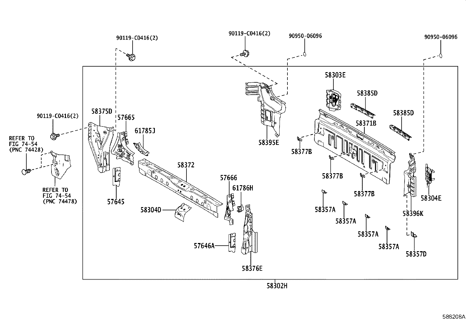 51967-08020 HOOK, TRANSPORT, REAR RH product image