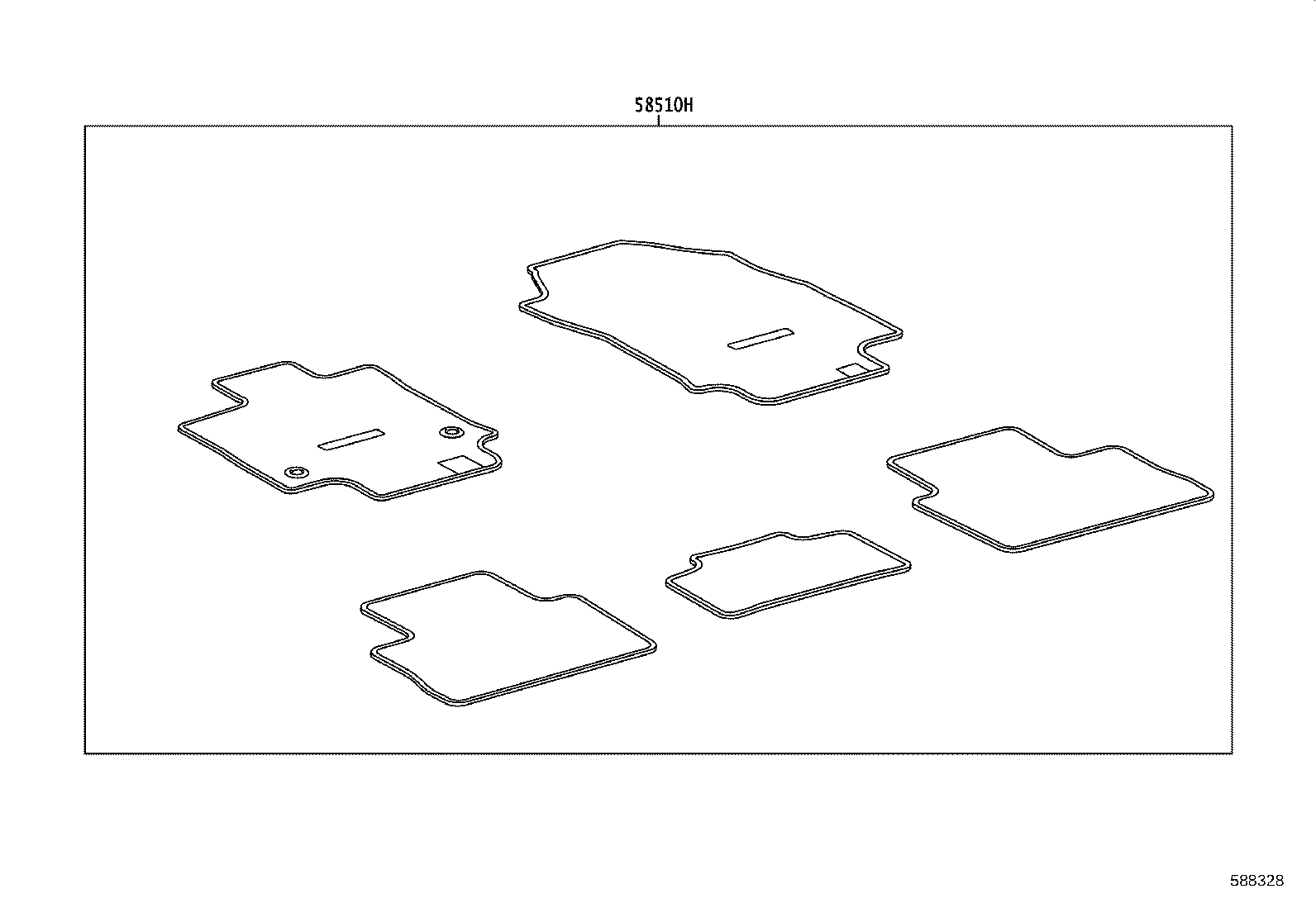 55215-0R030 PAD, DASH PANEL INSULATOR, NO.3 product image