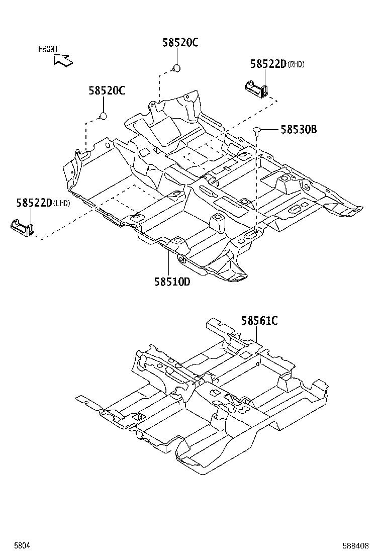 58510-BY360 MAT ASSY, FLOOR product image