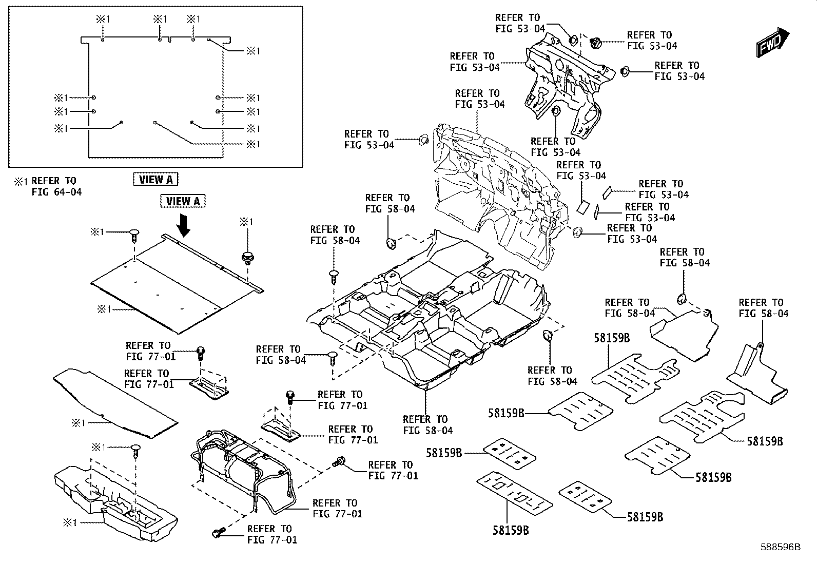 57608-WC006 MEMBER SUB-ASSY, REAR FLOOR CROSS, NO.4 product image