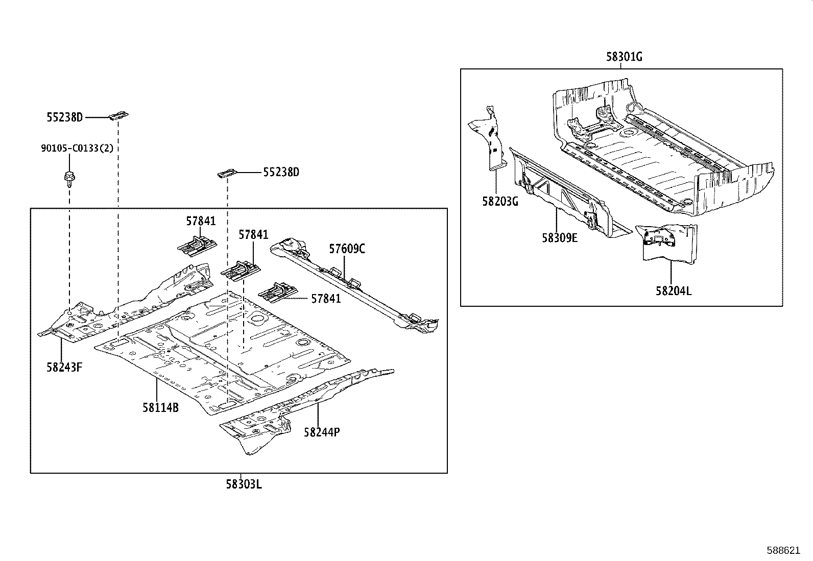 51967-08030 HOOK, TRANSPORT, REAR RH product image