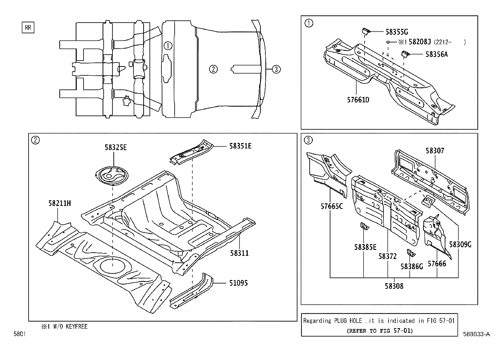 58165-BZ030 COVER, FRONT FLOOR, RH product image
