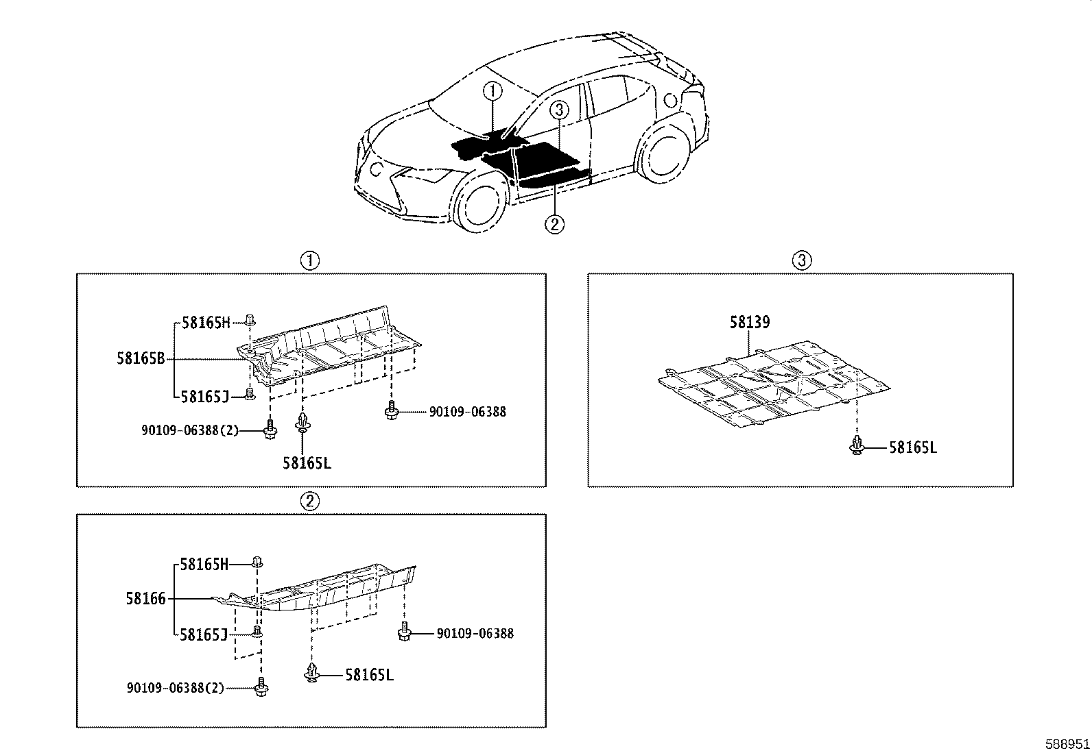 57627-76040 COVER, REAR FLOOR SIDE MEMBER, RH product image