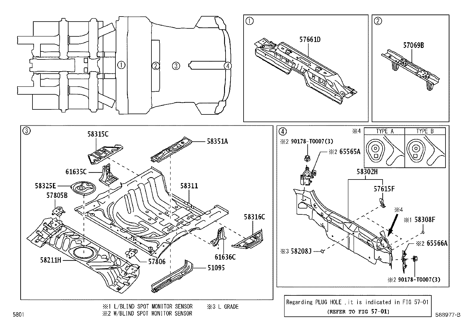 52169-BZ190 BRACKET, REAR BUMPER  MOUNTING product image