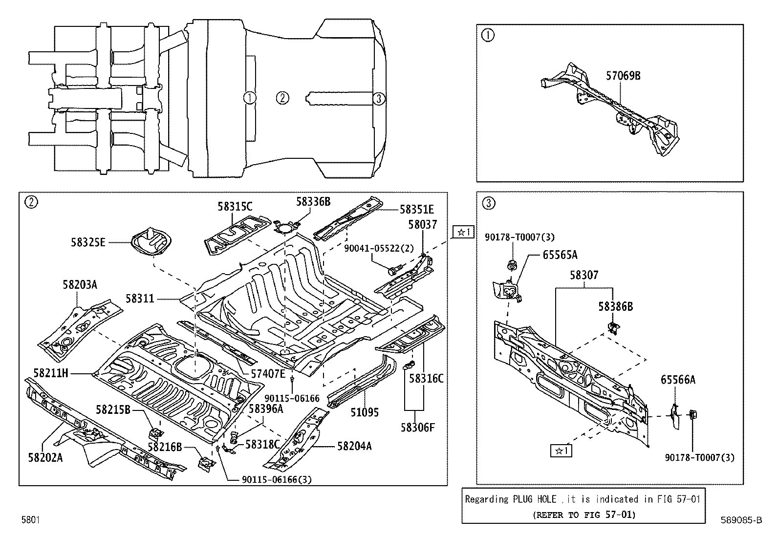 58105-BZ150 RETAINER SUB-ASSY, SEAT RAIL, REAR RH product image