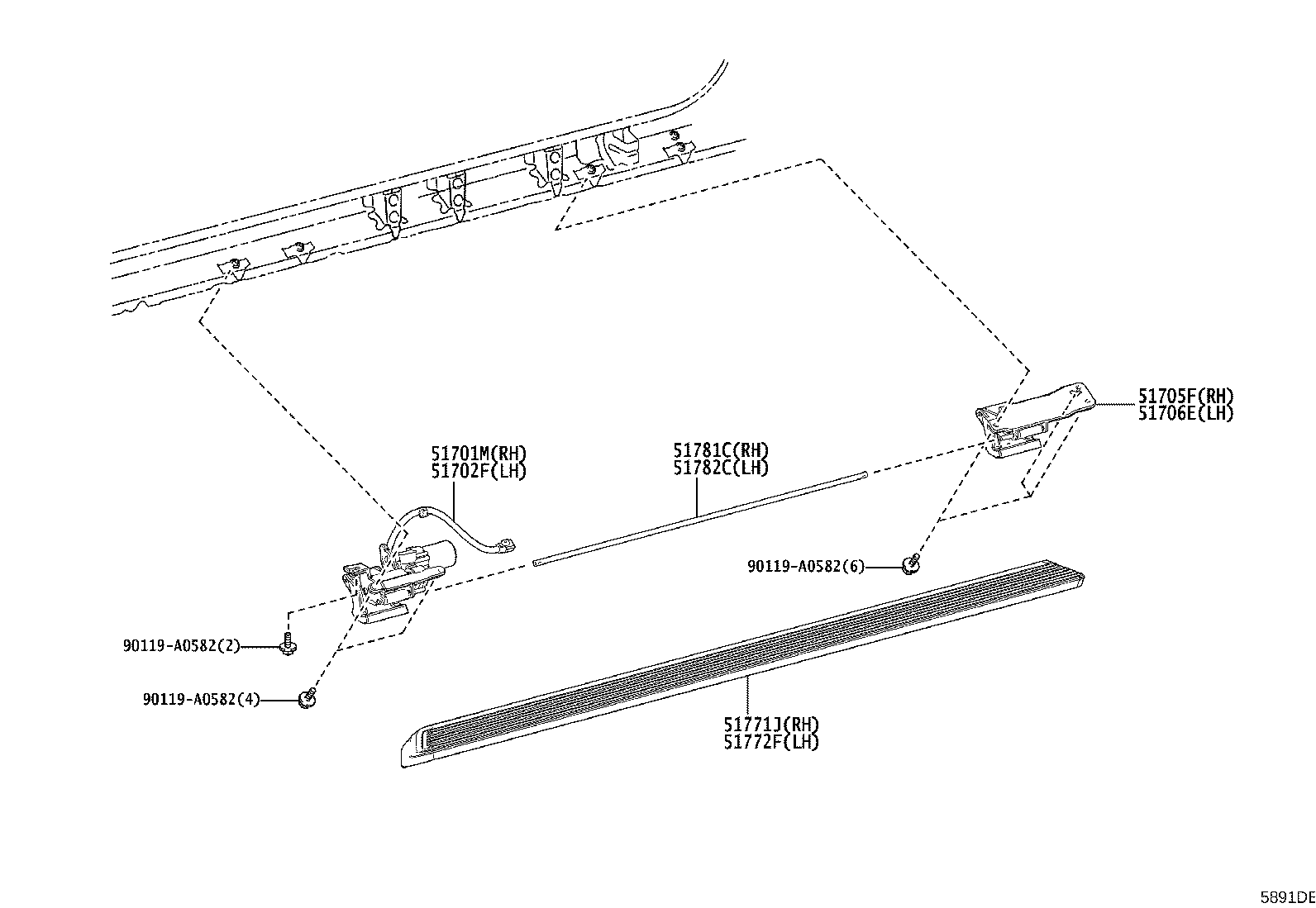 58102-04060 REINFORCEMENT SUB-ASSY, FRONT FLOOR product image