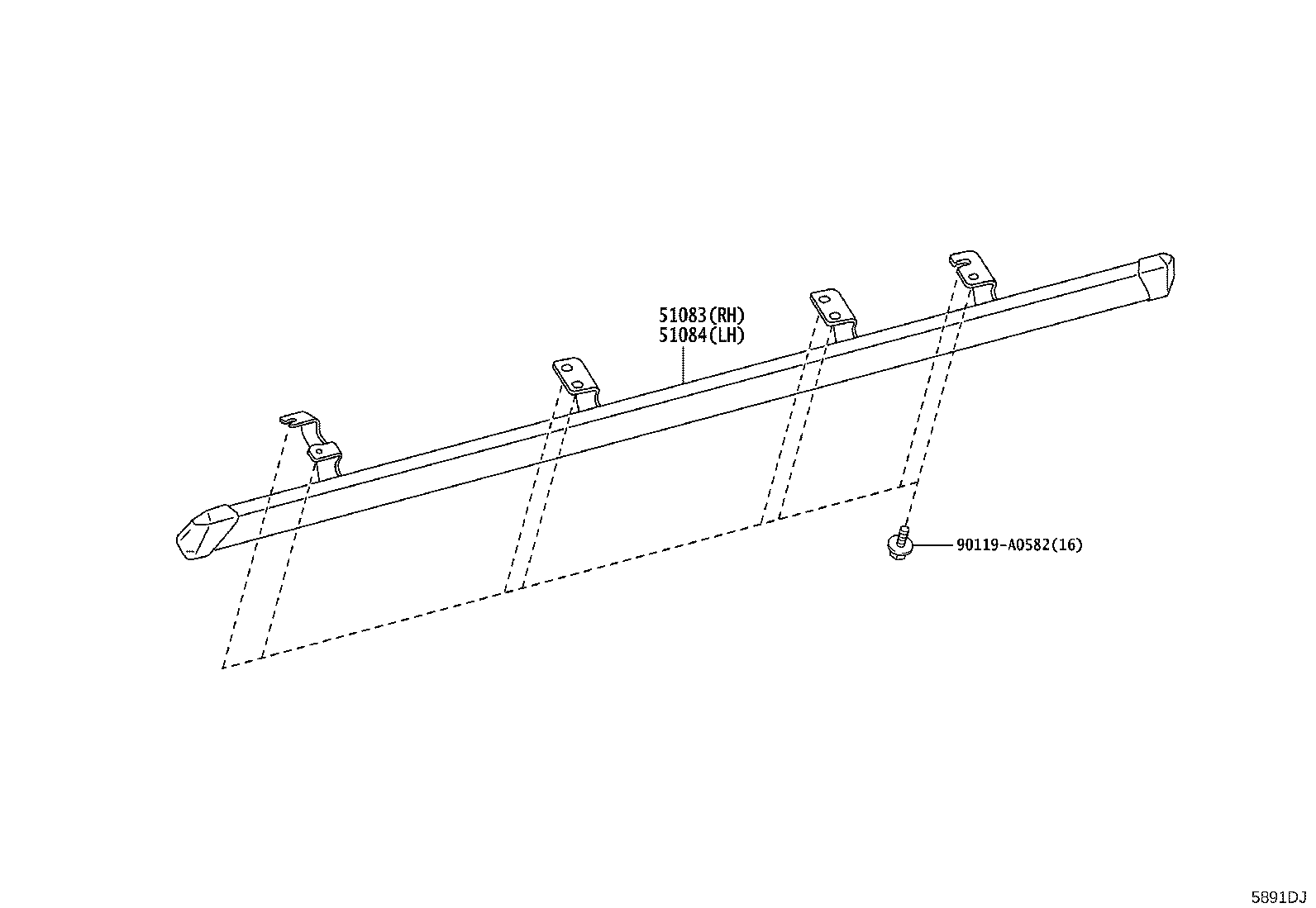 58102-04060 REINFORCEMENT SUB-ASSY, FRONT FLOOR product image