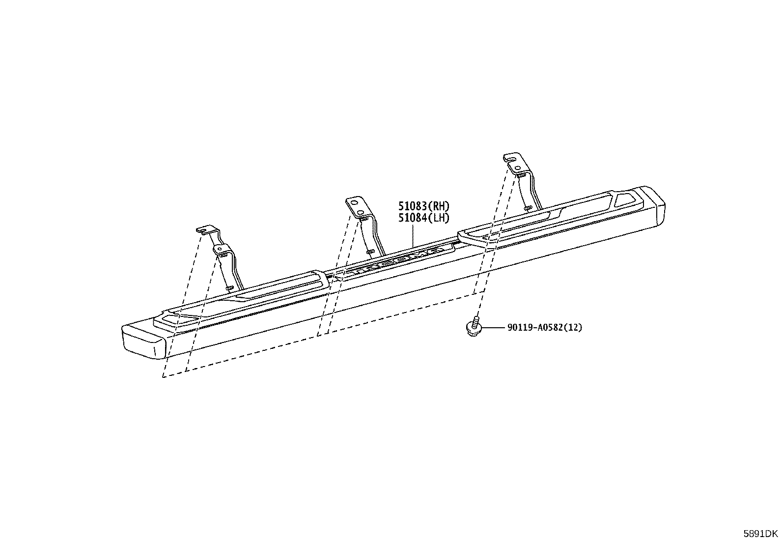 58102-04060 REINFORCEMENT SUB-ASSY, FRONT FLOOR product image