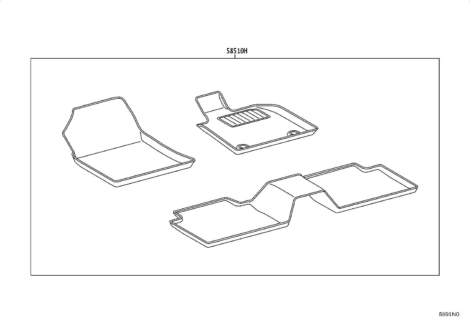 58698-0K070 PLATE, MAT SET, LOWER product image