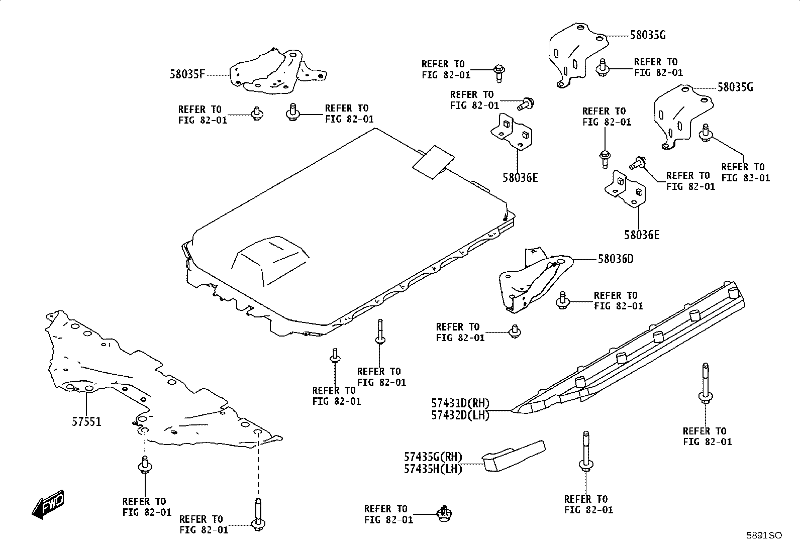 57653-WC001 MEMBER, REAR FLOOR CROSS, NO.2 product image