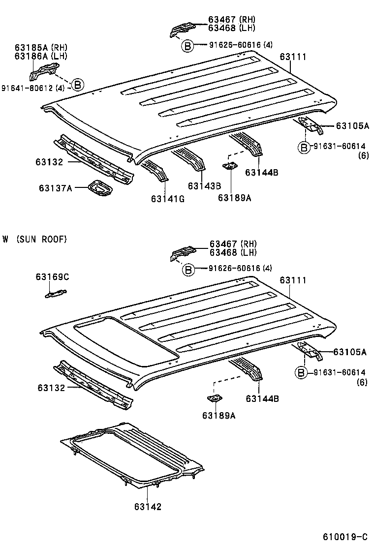 63132-60020 PANEL, WINDSHIELD HEADER, INNER product image