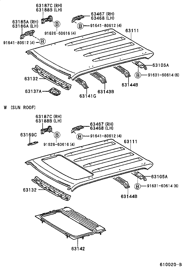 63132-60020 PANEL, WINDSHIELD HEADER, INNER product image