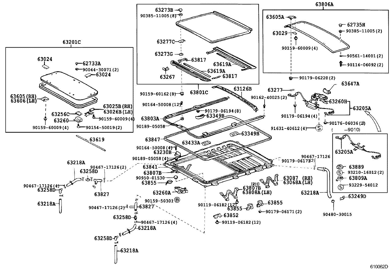63043-95J00 REINFORCEMENT, ROOF PANEL, NO.1 product image