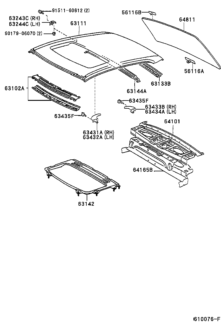 63111-33150 PANEL, ROOF product image
