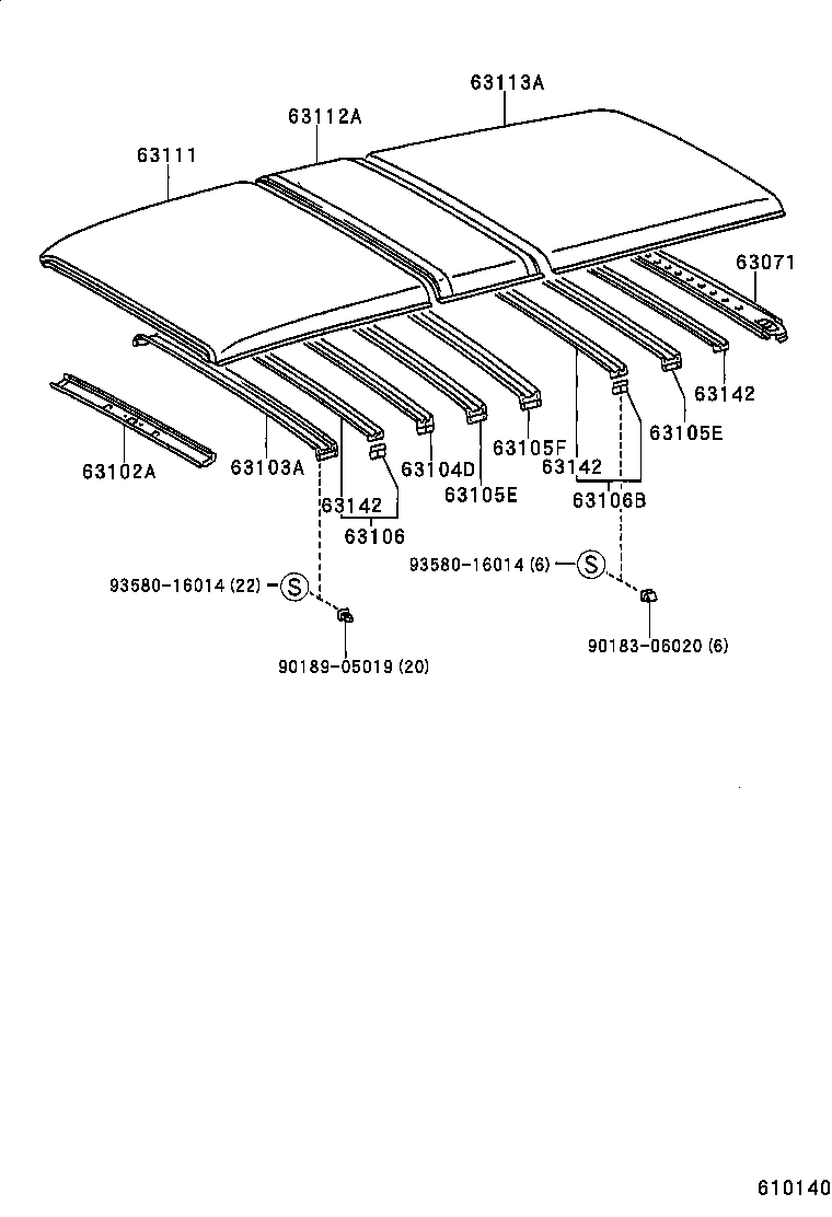 63025-95J00 LINK SUB-ASSY, TILT ROOF, RH product image