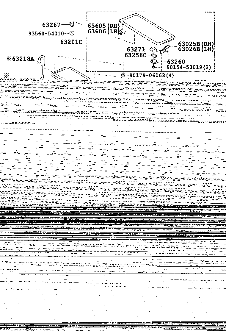 63043-95J00 REINFORCEMENT, ROOF PANEL, NO.1 product image