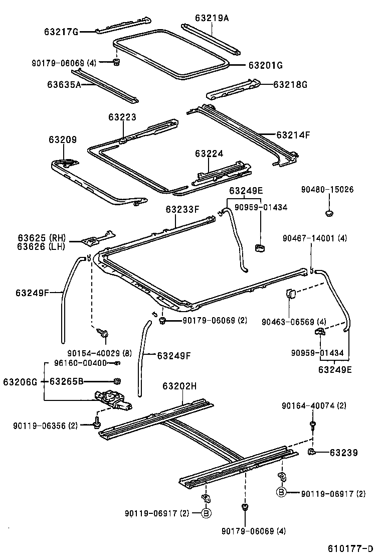 63111-33150 PANEL, ROOF product image