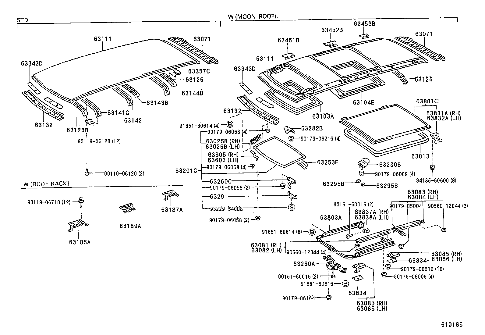 63132-95D00 PANEL, WINDSHIELD HEADER, INNER product image