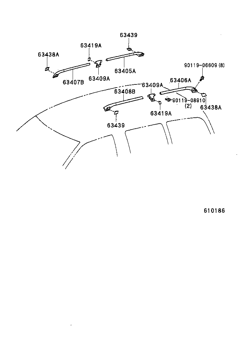 63132-95D00 PANEL, WINDSHIELD HEADER, INNER product image