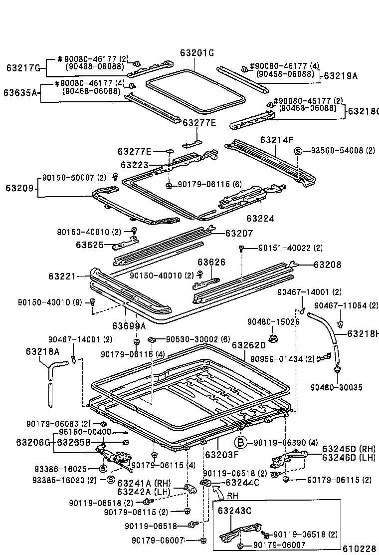64811-AC030 GLASS, BACK WINDOW product image