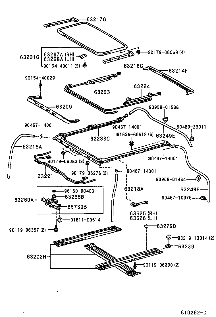 63143-35010 REINFORCEMENT, ROOF PANEL product image