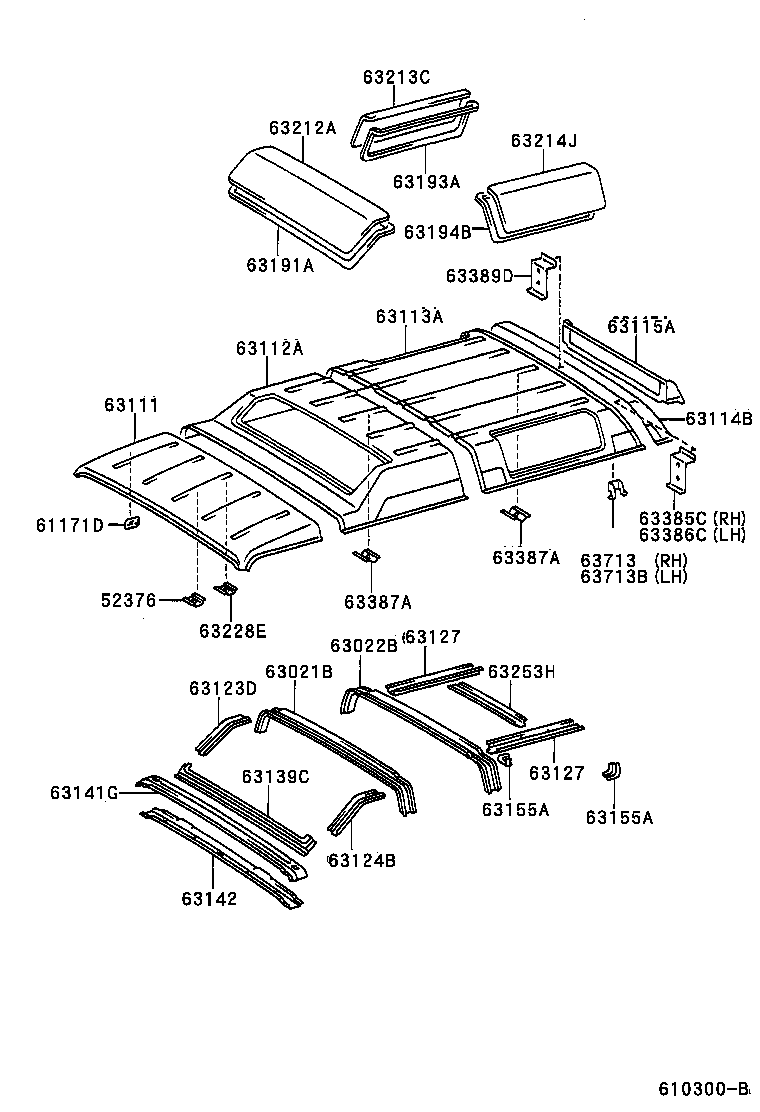 63132-65010 PANEL, WINDSHIELD HEADER, INNER product image
