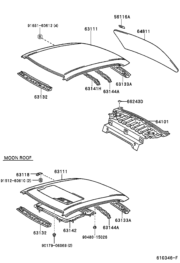 63132-12220 PANEL, WINDSHIELD HEADER, INNER product image