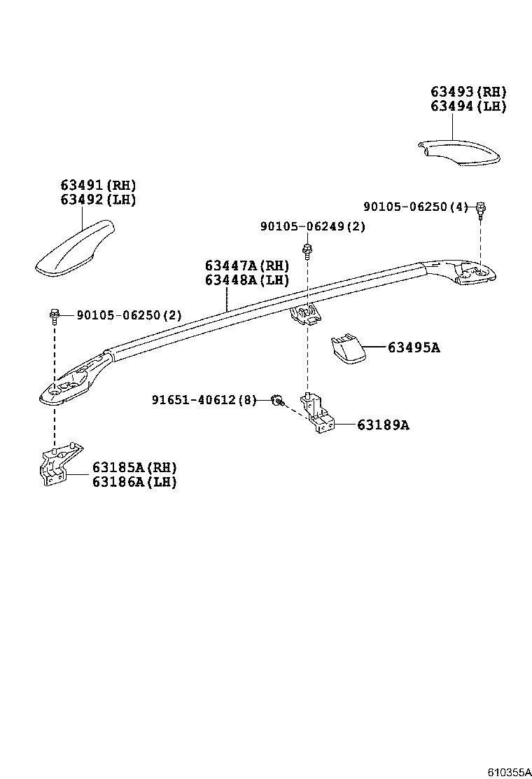 63102-13060 PANEL, WINDSHIELD HEADER, INNER product image