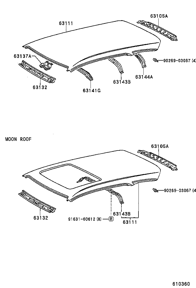 63132-12220 PANEL, WINDSHIELD HEADER, INNER product image