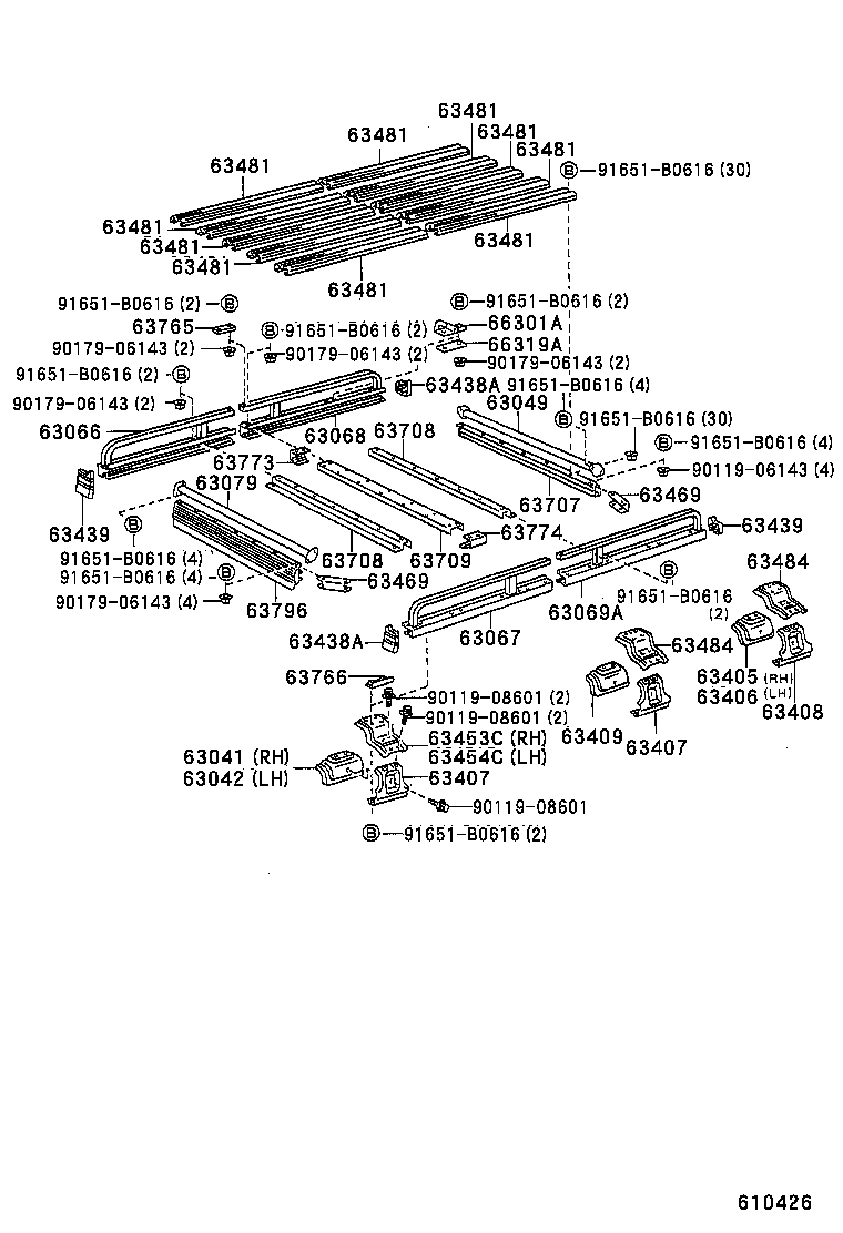 63111-60140 PANEL, ROOF product image