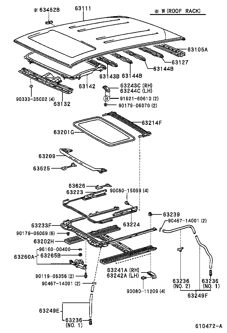 63236-08020 CLAMP, SLIDING ROOF OR REMOVABLE ROOF DRAIN HOSE product image