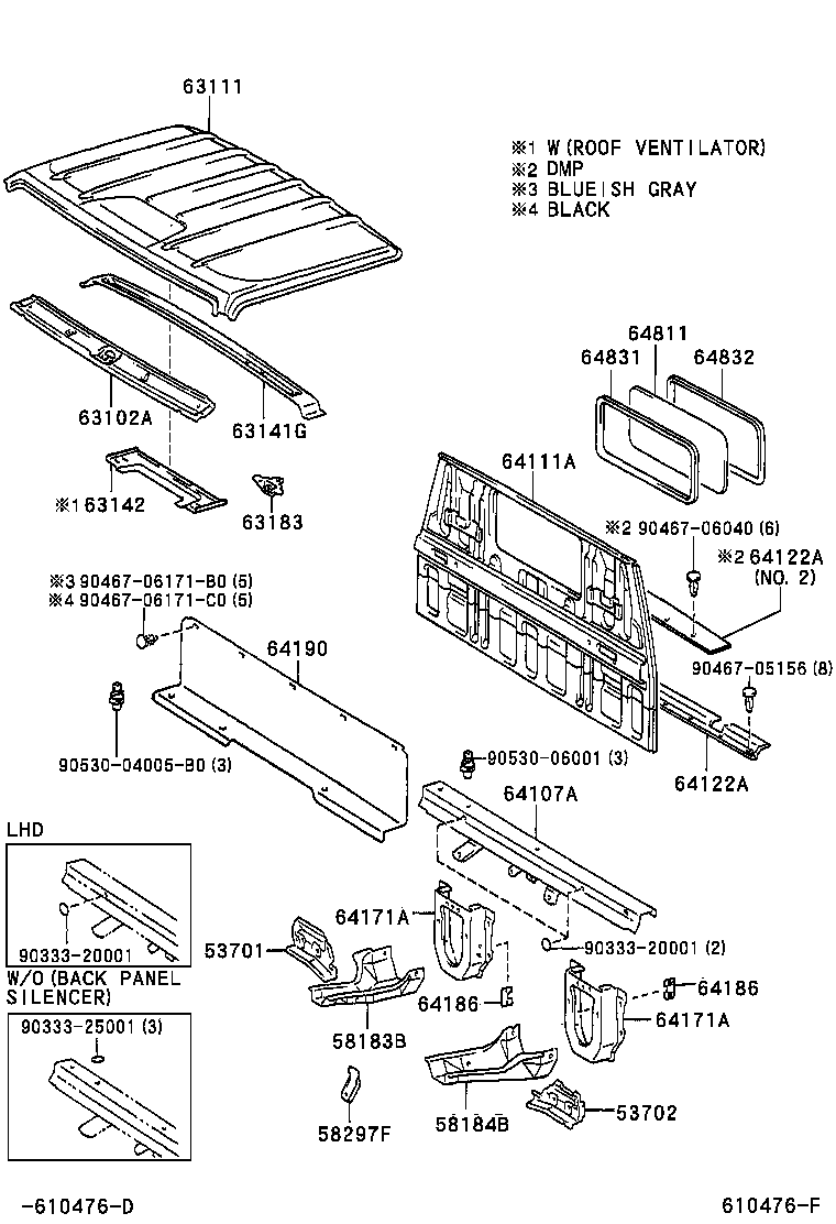64115-37040 REINFORCEMENT, BACK PANEL product image