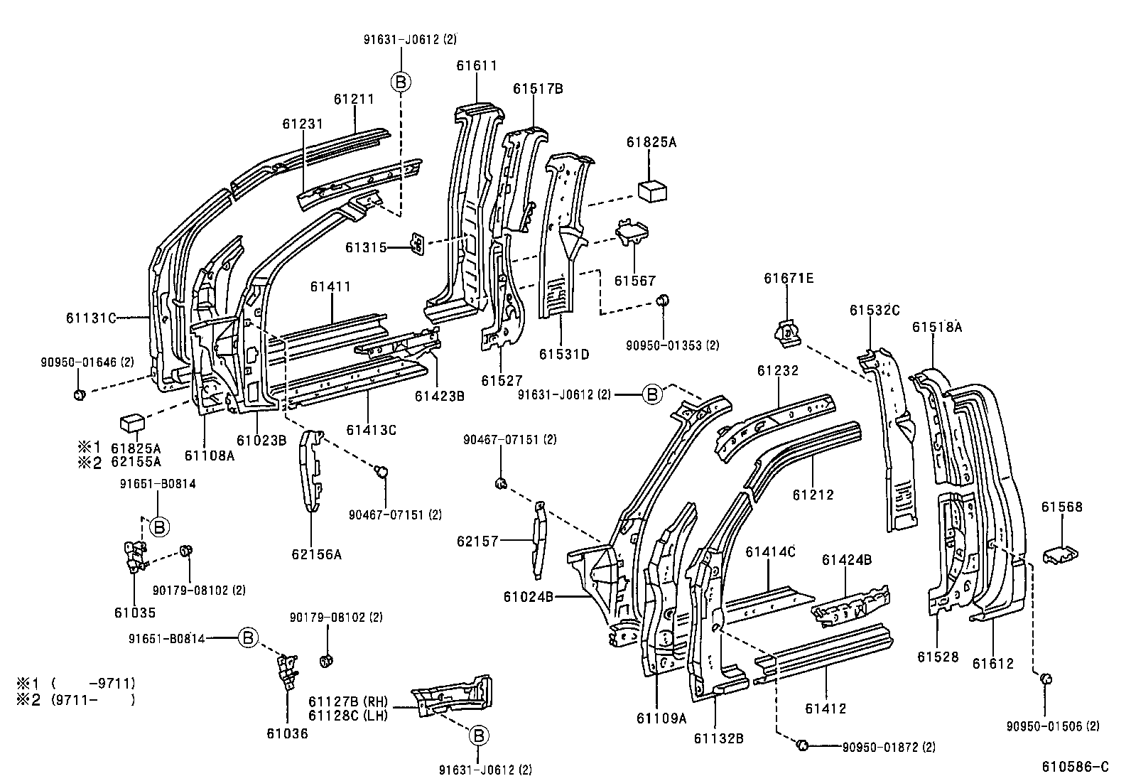 58741-35010 PROTECTOR, REAR WHEEL EXTENSION, RH product image