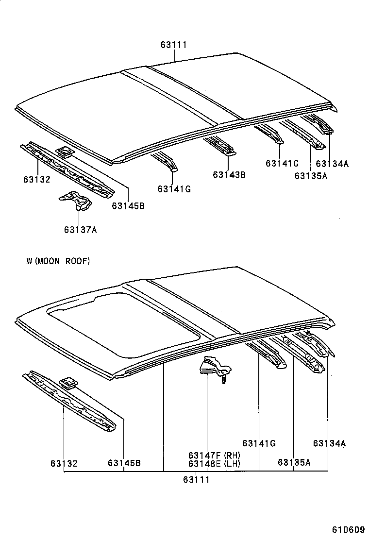 63132-42010 PANEL, WINDSHIELD HEADER, INNER product image