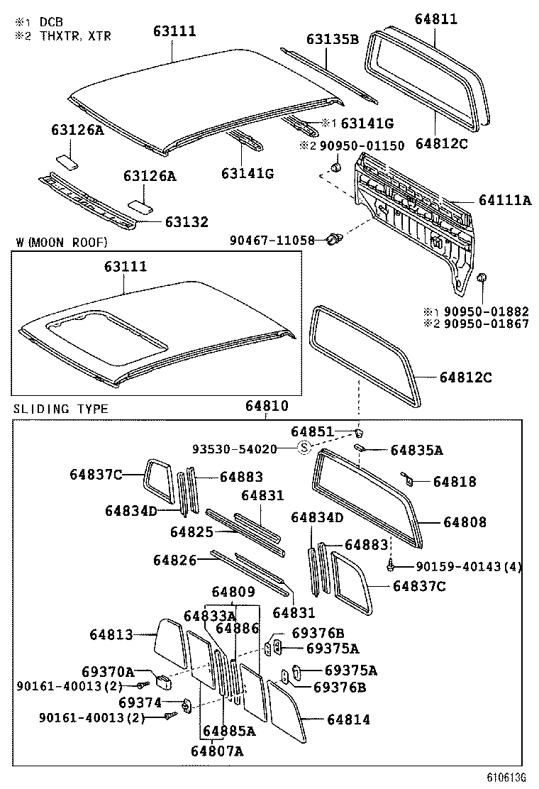 63126-04030 DAMPER, WINDSHIELD HEADER PANEL product image