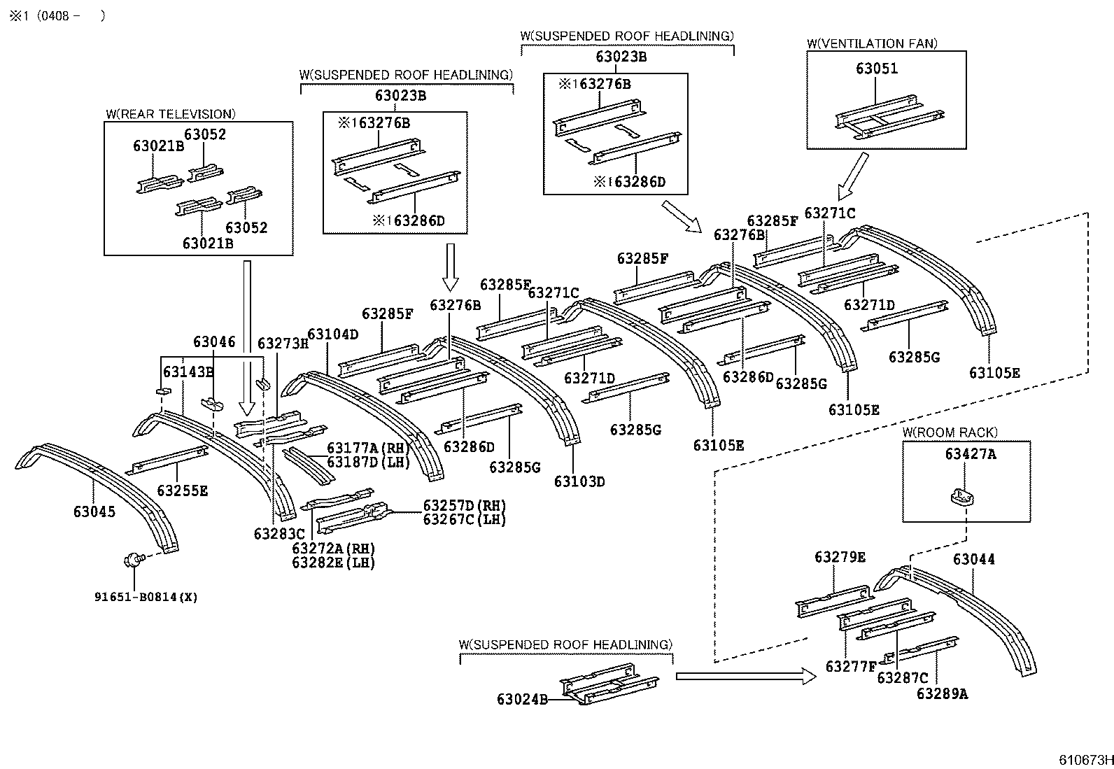 61277-36010 JOINT, ROOF DRIP CHANNEL product image