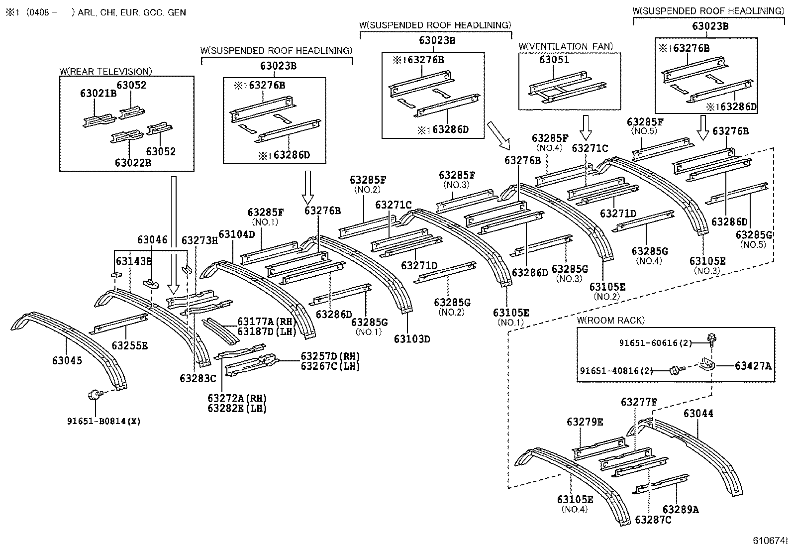 61277-36010 JOINT, ROOF DRIP CHANNEL product image