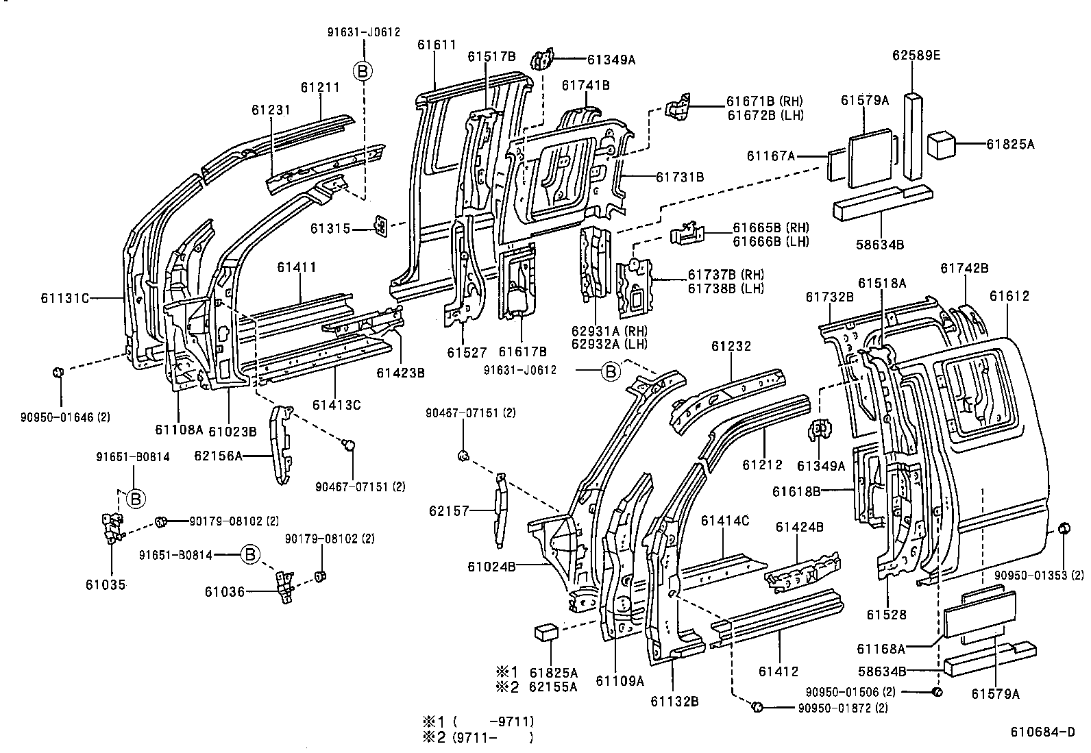 58741-35010 PROTECTOR, REAR WHEEL EXTENSION, RH product image