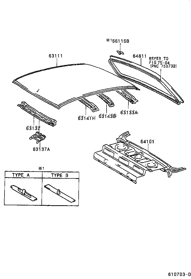 63132-47010 PANEL, WINDSHIELD HEADER, INNER product image