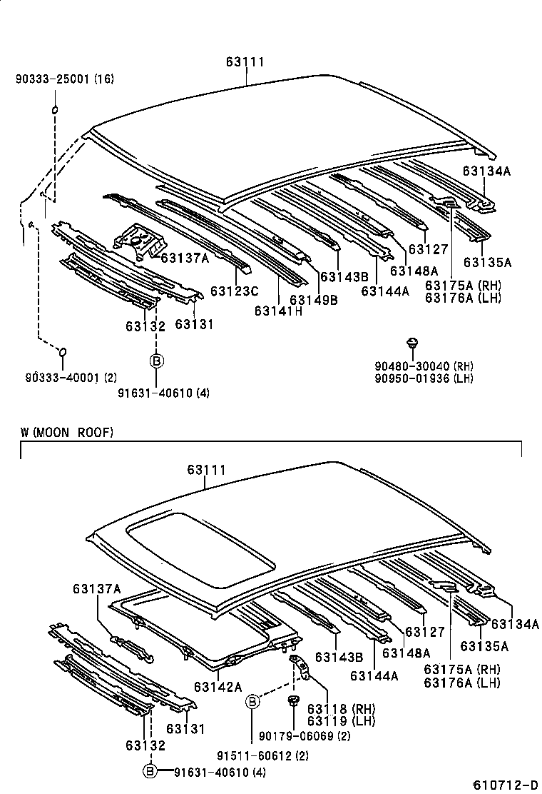63132-48010 PANEL, WINDSHIELD HEADER, INNER product image
