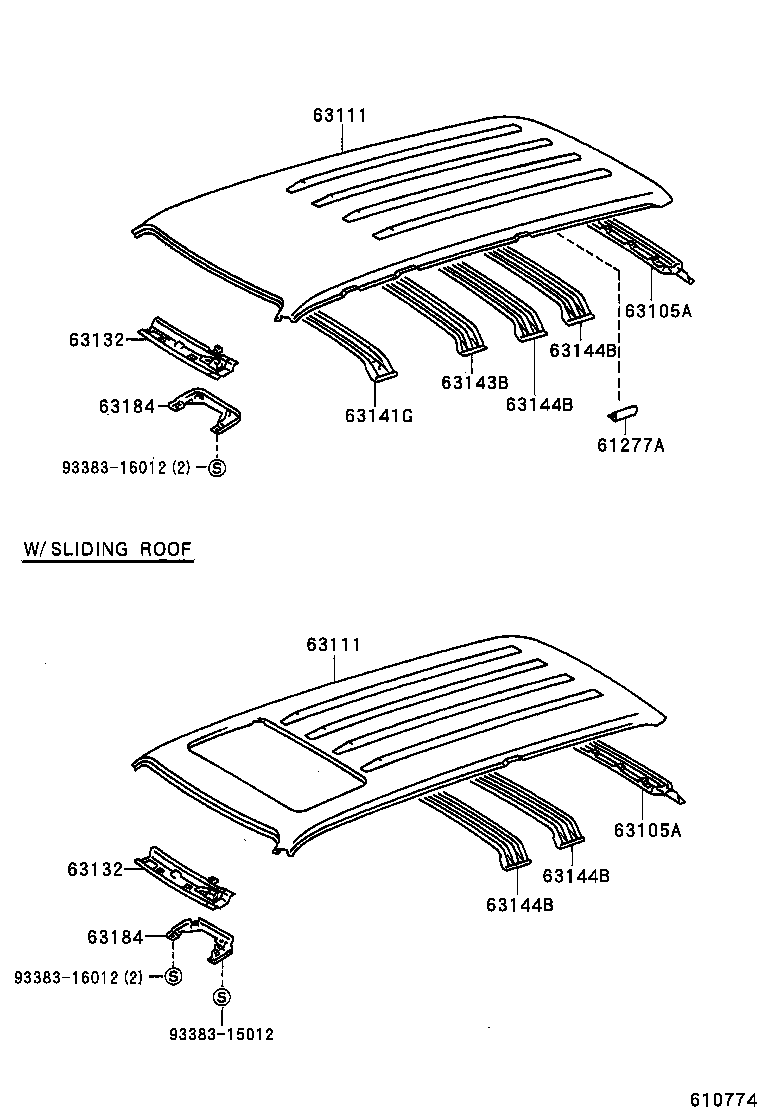 63014-60010 PANEL, ROOF product image