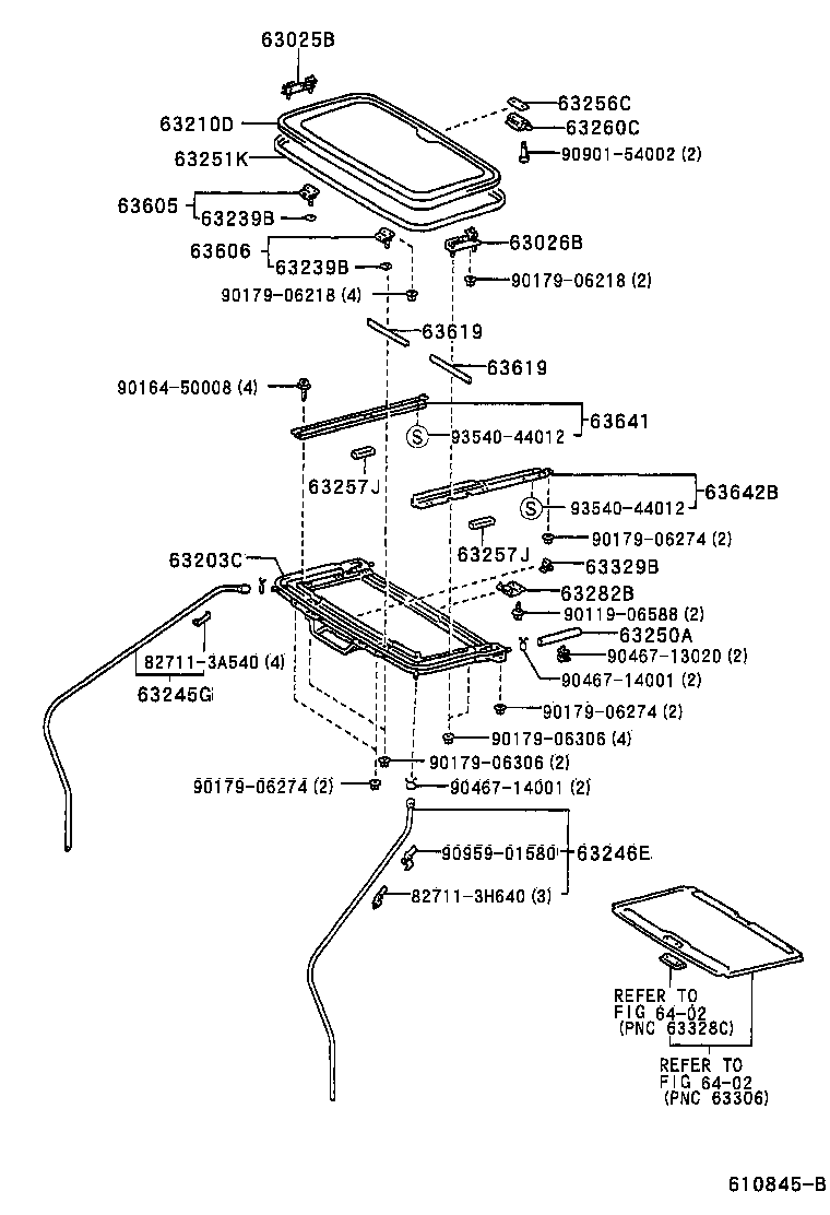 63134-32900 PANEL, BACK WINDOW, UPR OUTER product image