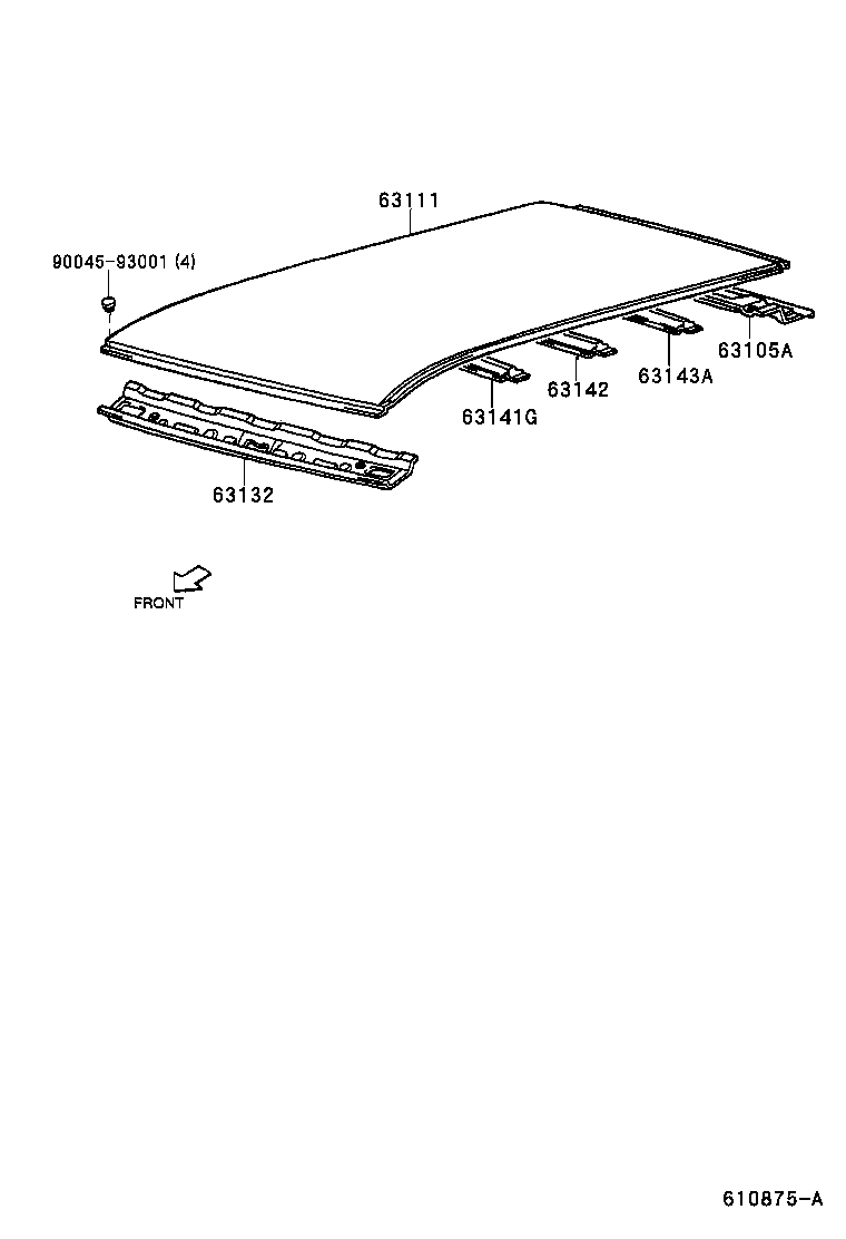 63111-97401 PANEL, ROOF product image