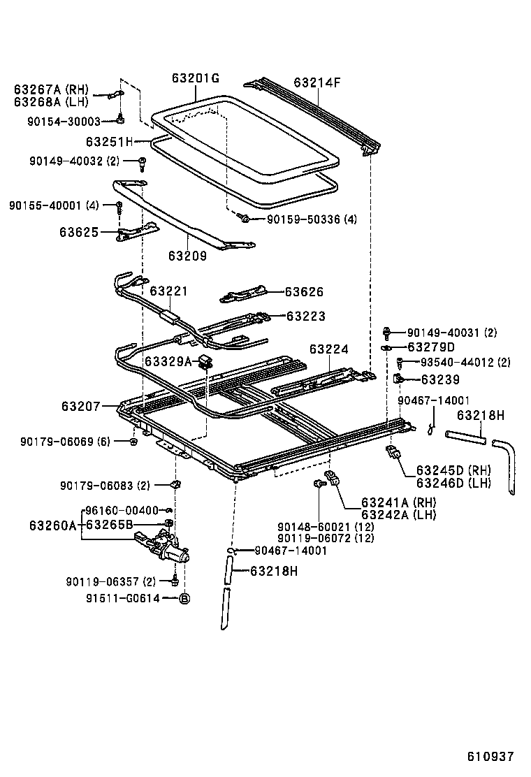 63102-12130 PANEL, WINDSHIELD HEADER, INNER product image