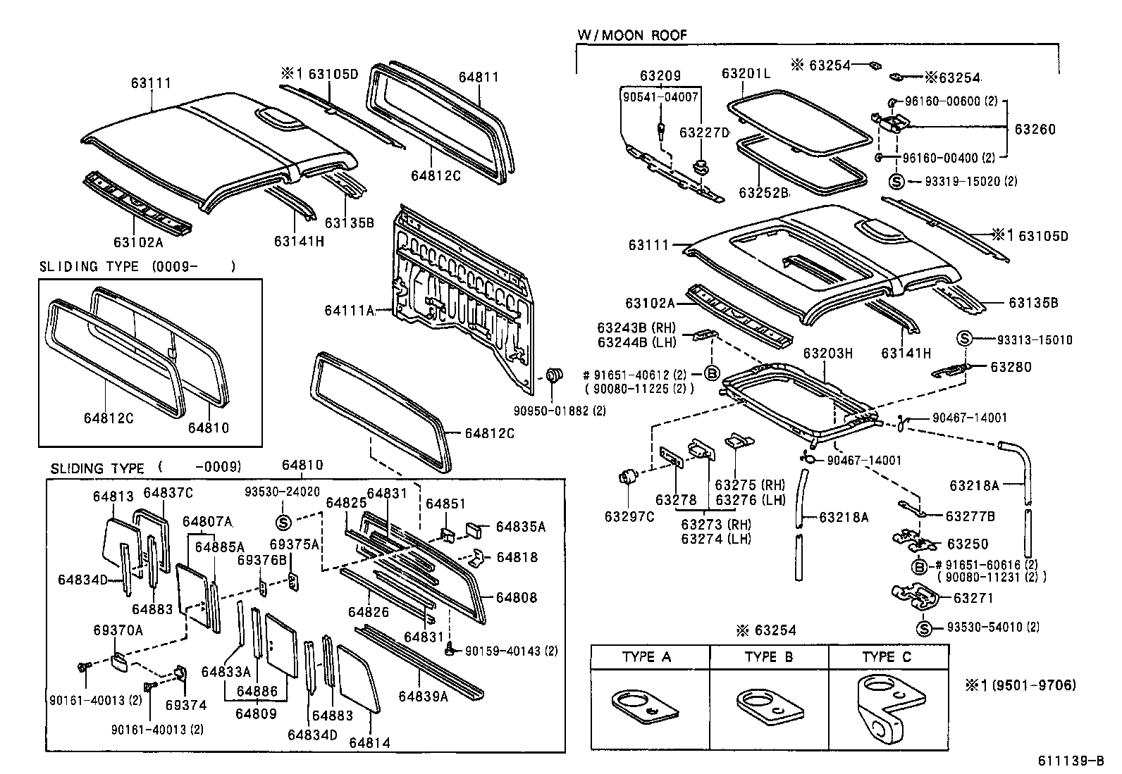 63141-04900 REINFORCEMENT, ROOF PANEL, CENTER product image