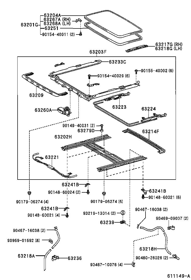 63103-52010 REINFORCEMENT, ROOF PANEL, NO.2 product image