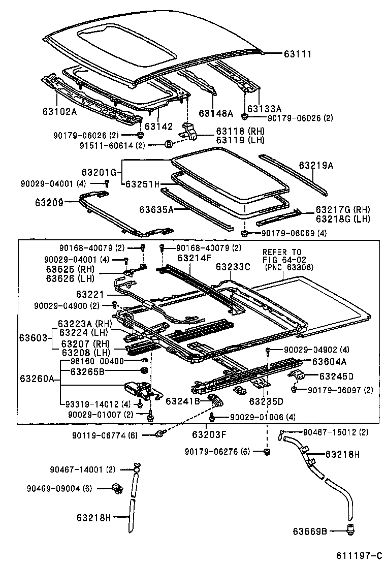 63102-30220 PANEL SUB-ASSY, WINDSHIELD HEADER product image