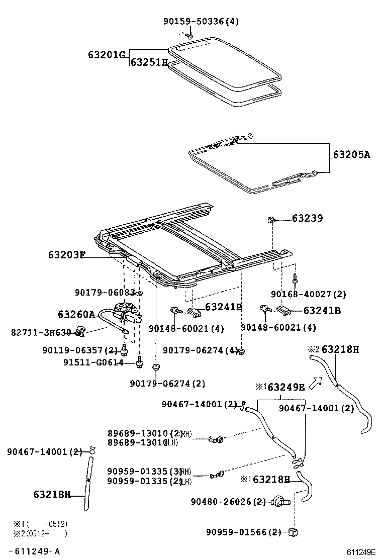 63138-12010 BRACKET, DOME LAMP, NO.2 product image