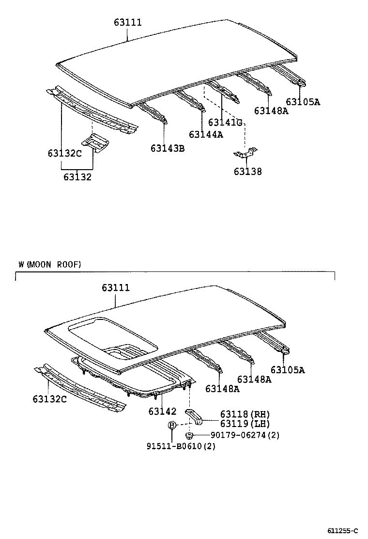 63138-12010 BRACKET, DOME LAMP, NO.2 product image