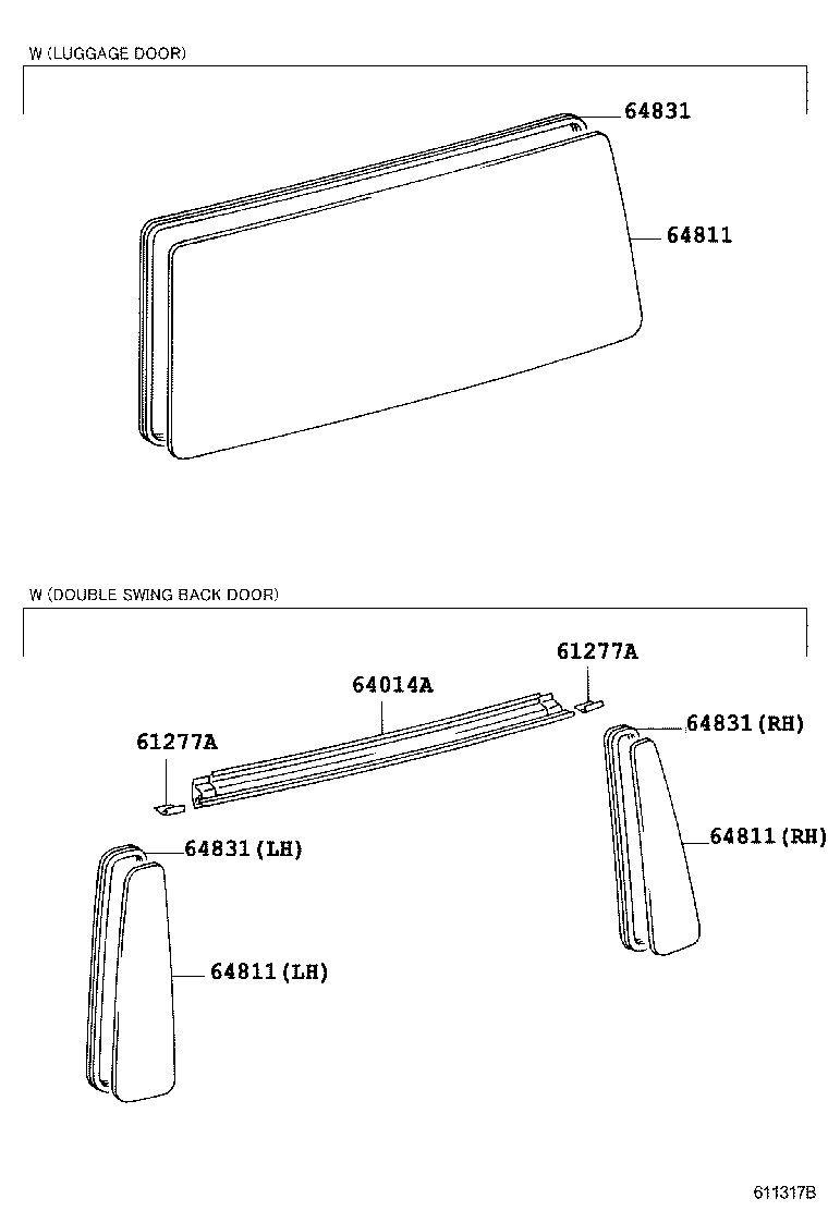63019-36010 PANEL SUB-ASSY, ROOF, REAR product image